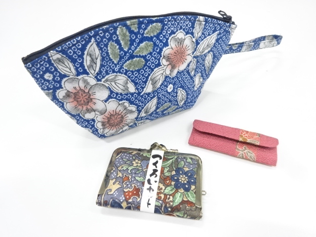 JAPANESE KIMONO / RECYCLED POUCH / TOOTHPICK HOLDER / TSUKUROI SET
